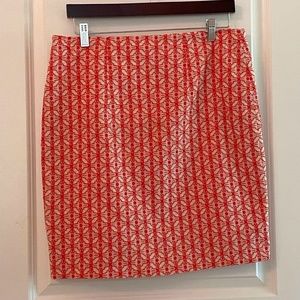 Red and Tan Sevier Wool Skirt